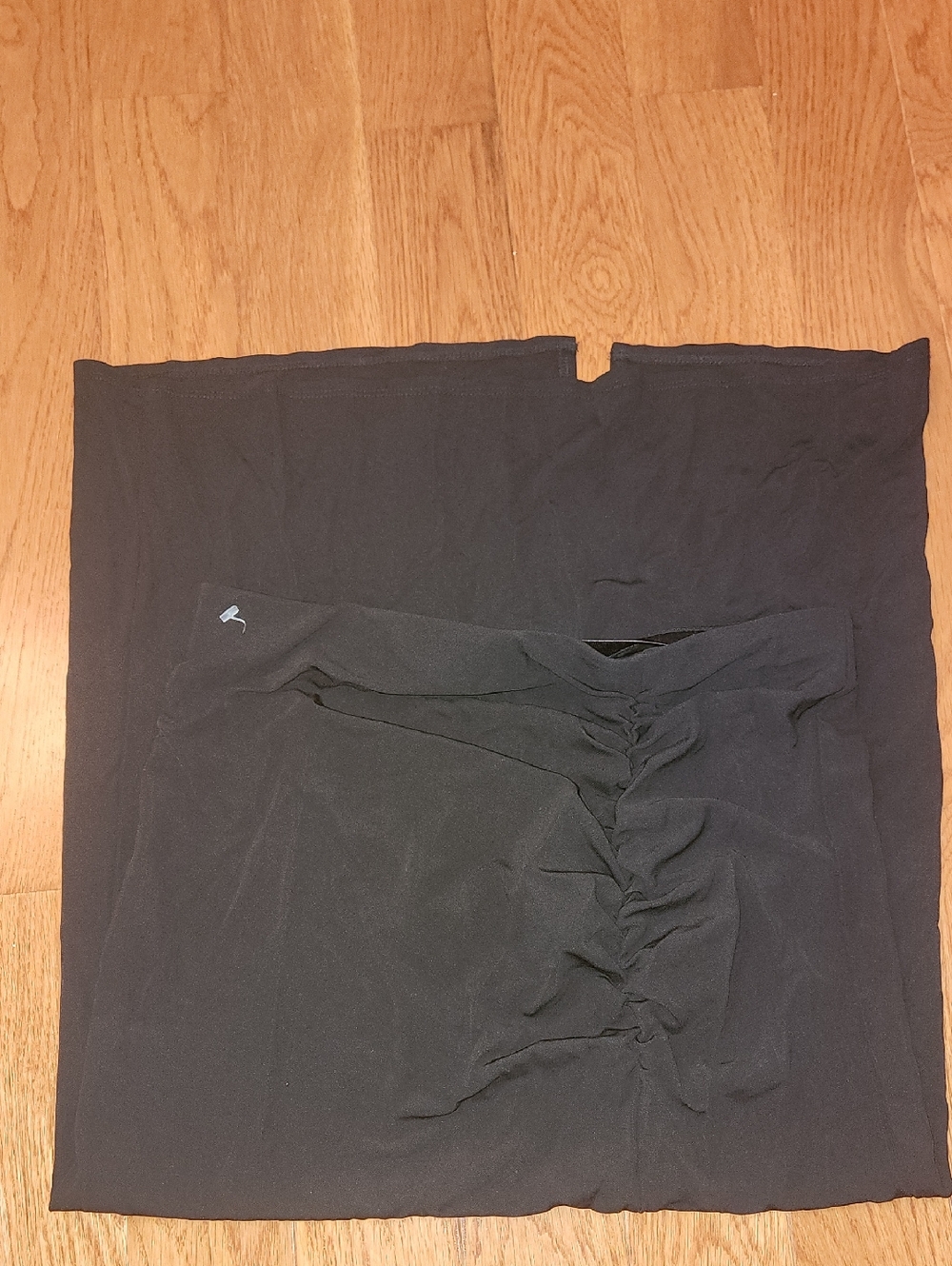 Wilfred Dark Charcoal Ruched Skirt Size Large
